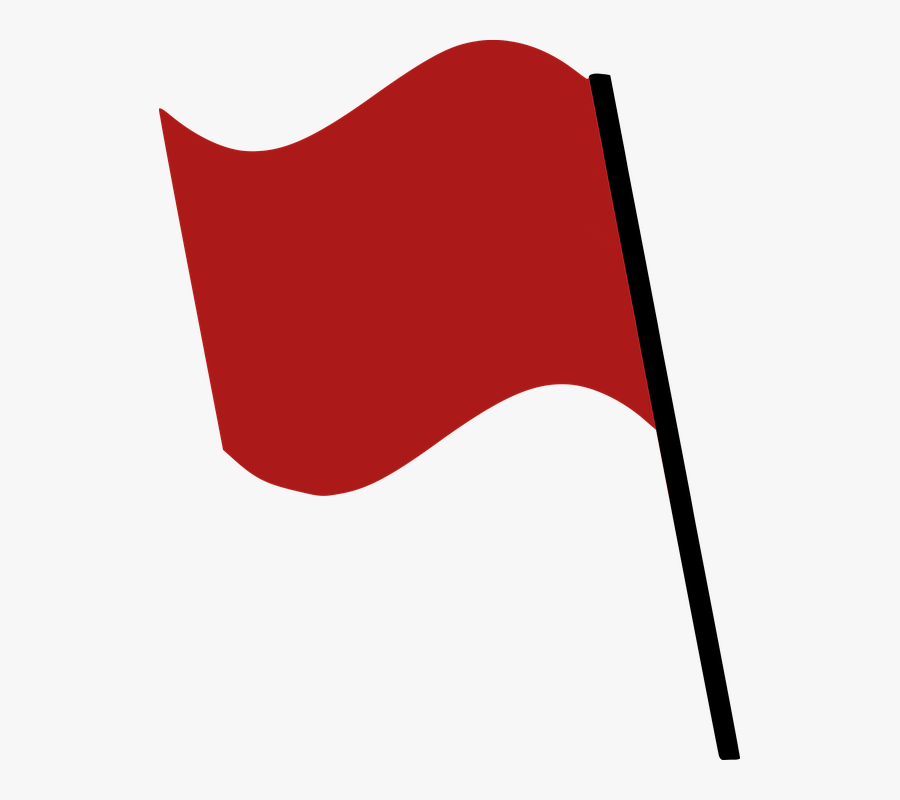 Flag, Red, Blow, Flutter - Fahne Png, Transparent Clipart