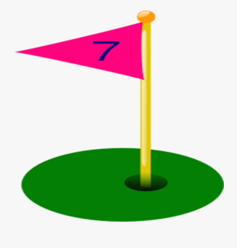 Flag Clipart Golf - Golf Hole Flag Clip Art, Transparent Clipart