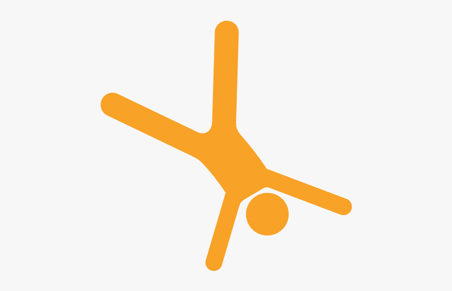 Cartwheellightorange - Airplane, Transparent Clipart
