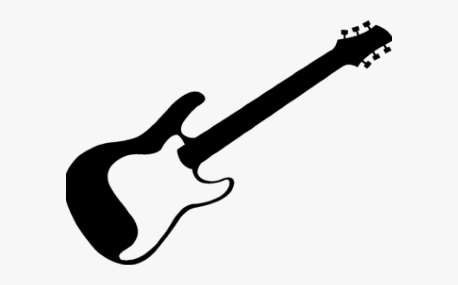 Acoustic Guitar Clipart Symbol - Electric Guitar Clipart Black And White, Transparent Clipart