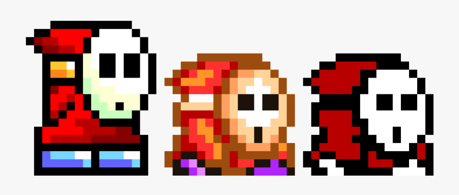 Shy Guy Transparent 8 Bit, Transparent Clipart
