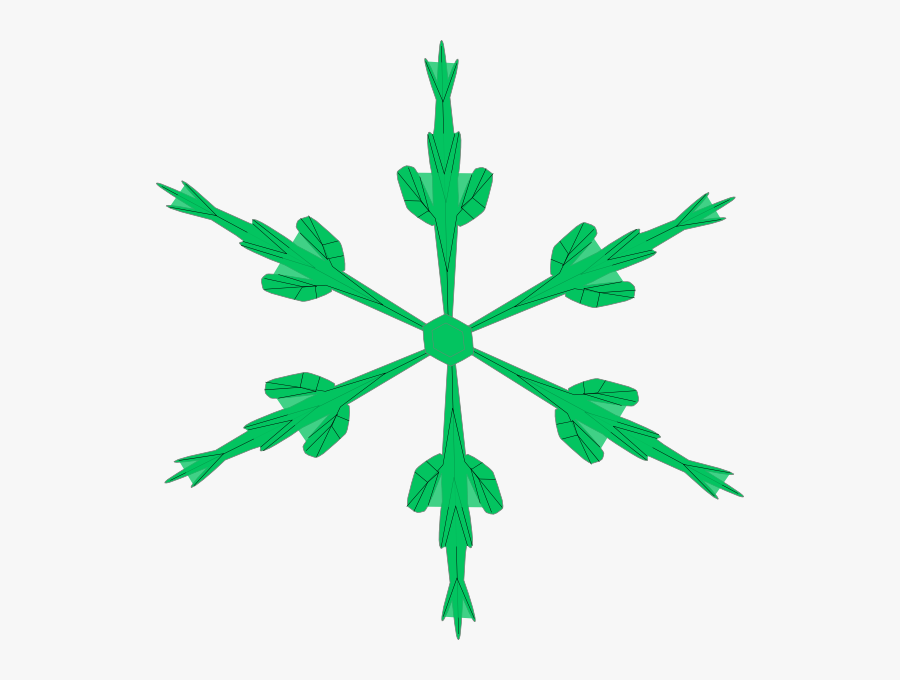Transparent Snowflake Clipart - Pistilo De La Flor Moldes, Transparent Clipart