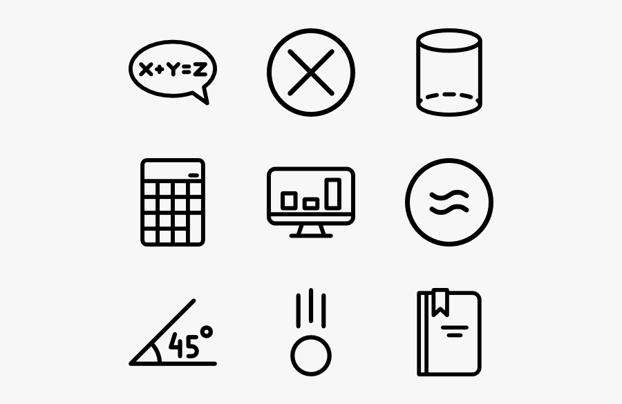 Math Symbols - Algorithm Icon , Free Transparent Clipart - ClipartKey