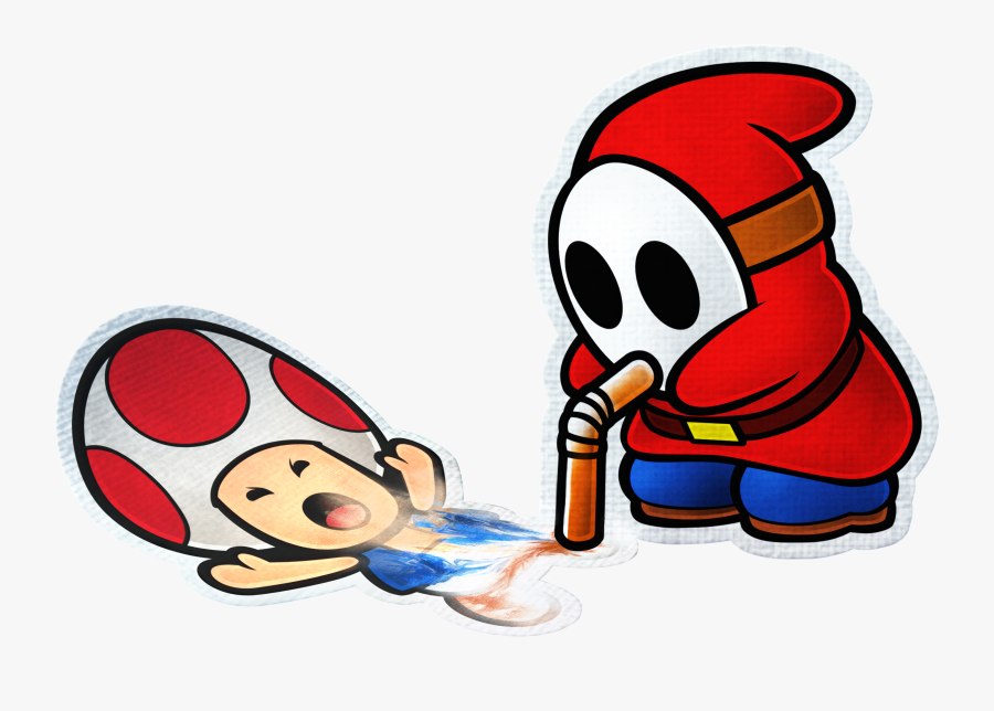 Paper Mario Color Splash Shy Guy, Transparent Clipart