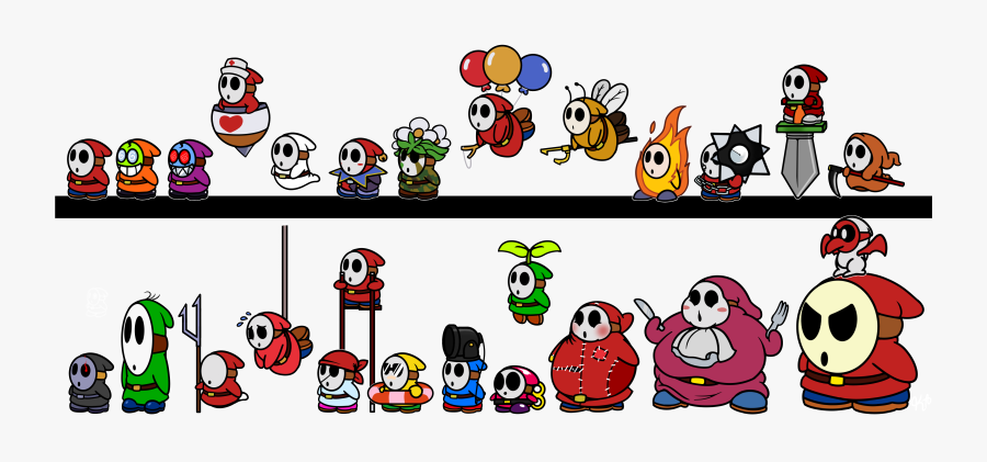 The Guys Are Shy - Super Mario World Shy Guy, Transparent Clipart