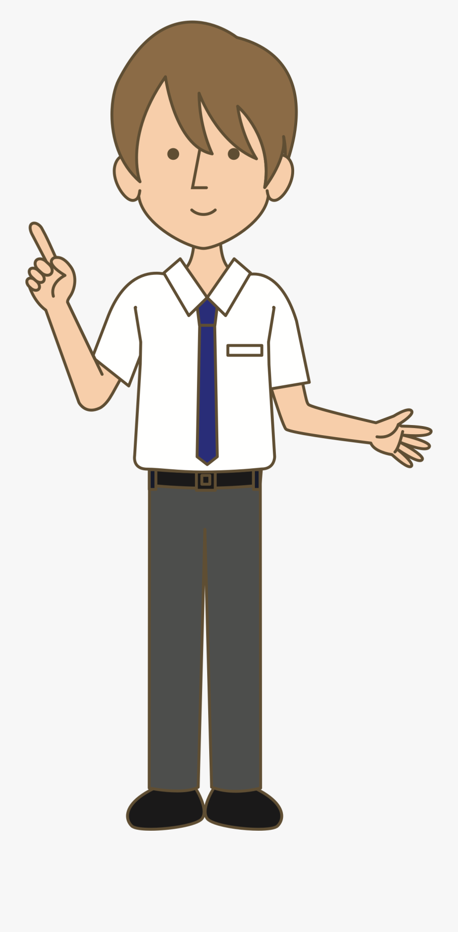 Young Businessman - School Drawing A Boy In Uniform, Transparent Clipart