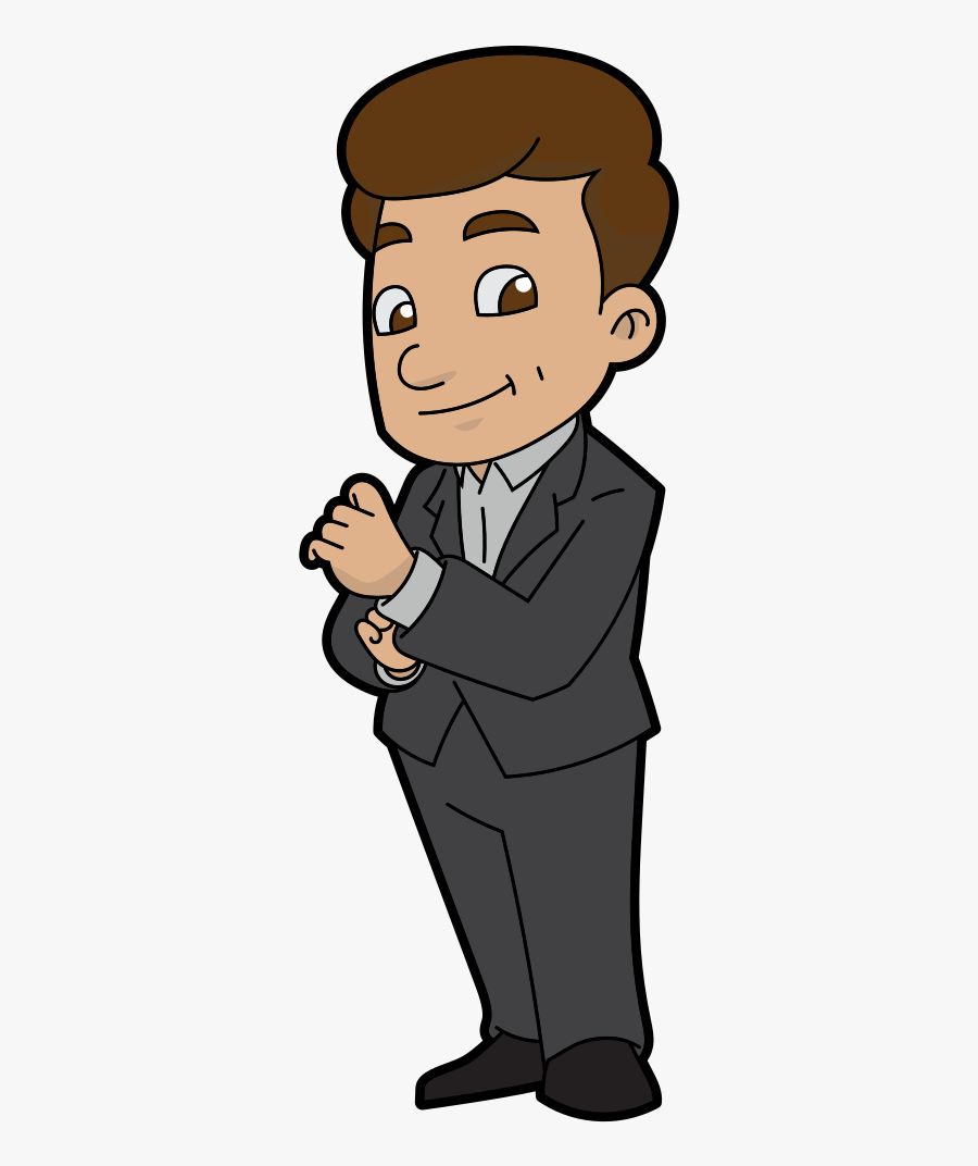 Business Man Cartoon Hd, Transparent Clipart