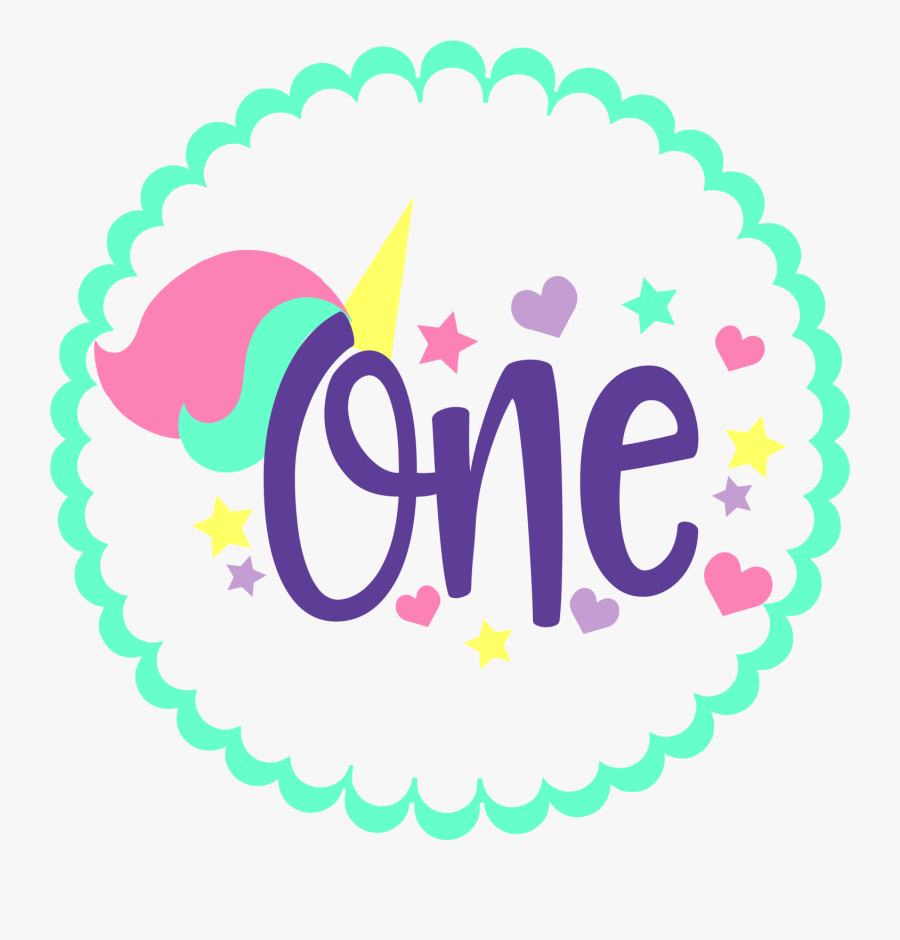 1st Birthday Unicorn Png, Transparent Clipart