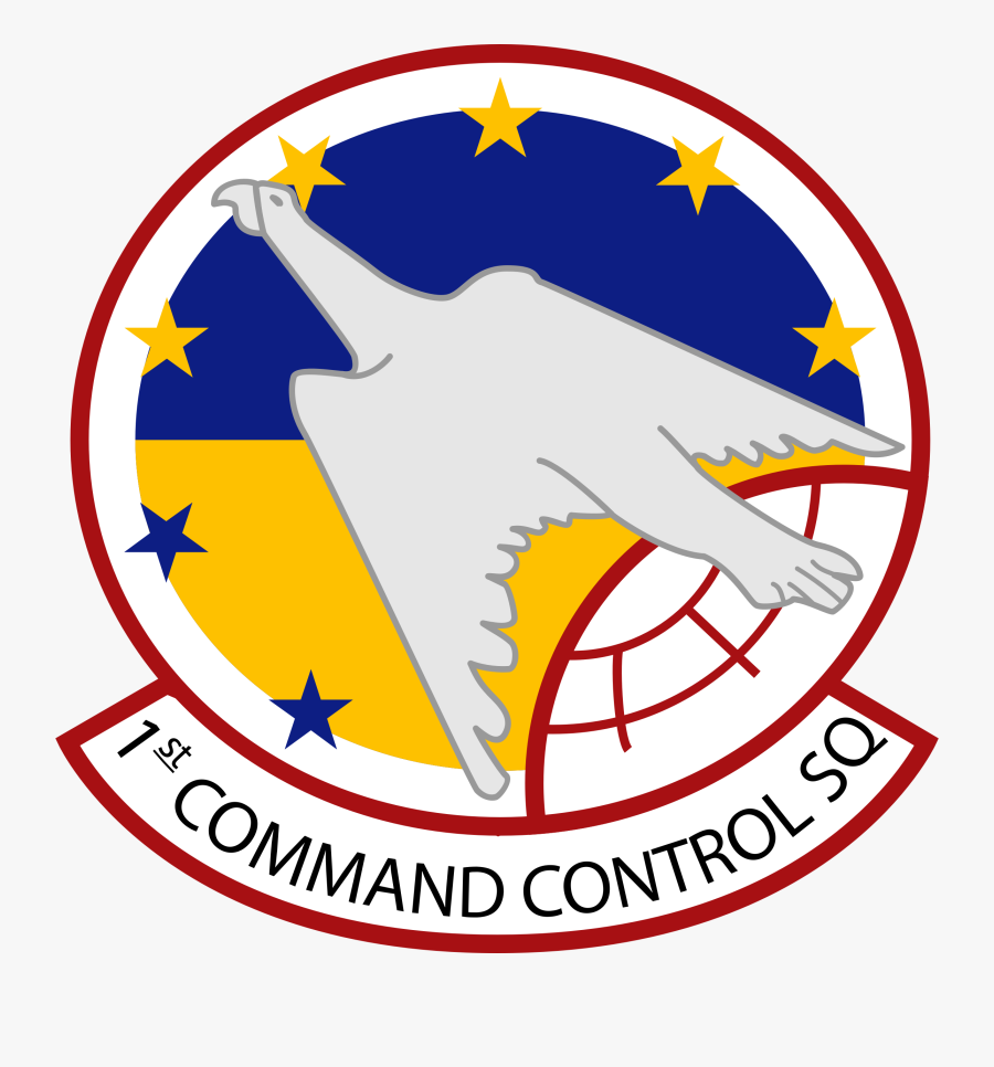 Insignia Of Usaf 1st Airborne Command & Control Squadron - 1 Airborne Command And Control Squadron, Transparent Clipart