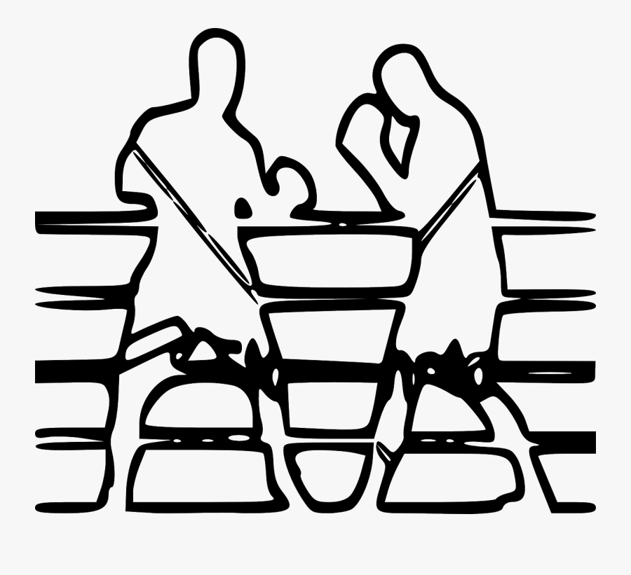 Fighting Boxers Boxing Free Picture - Boxing Match Png File, Transparent Clipart