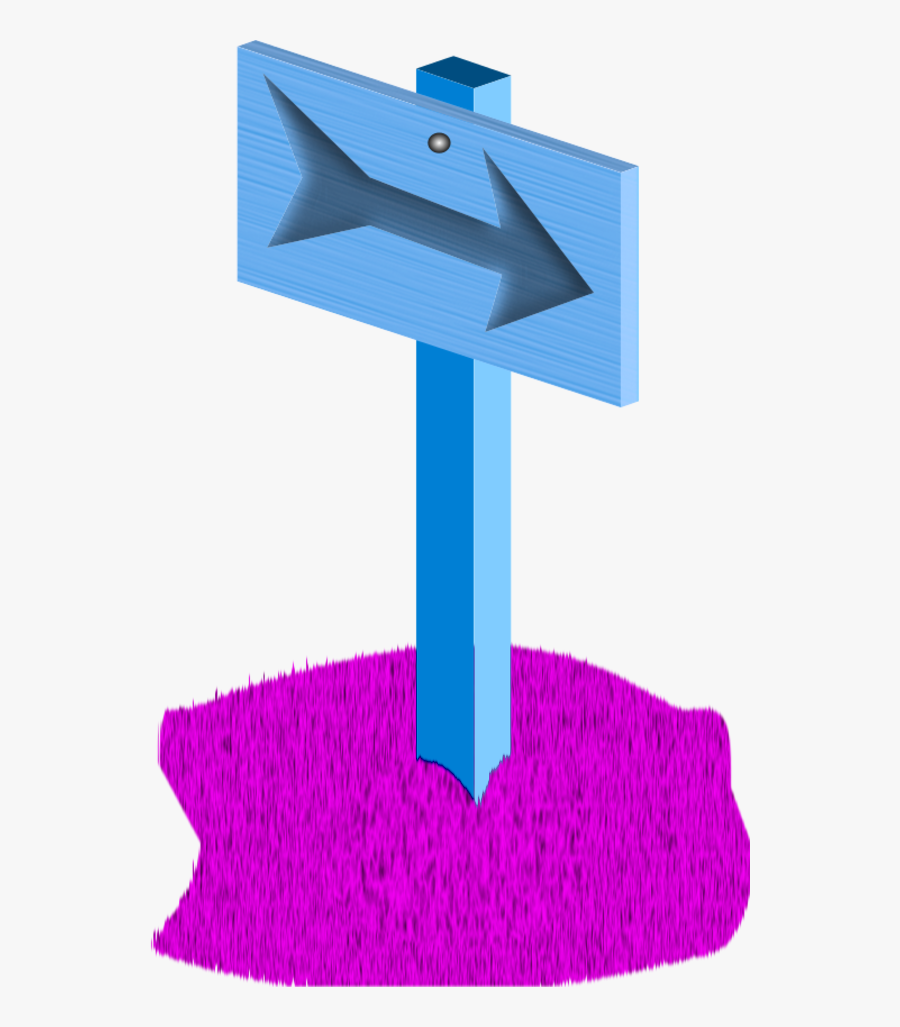 Sign Post Arrow Right - Clip Art, Transparent Clipart