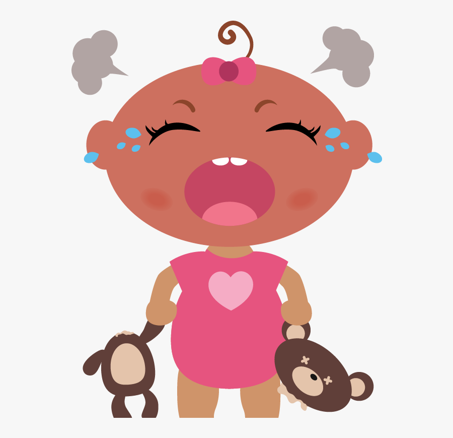 Angry Baby Crying - Cartoon, Transparent Clipart