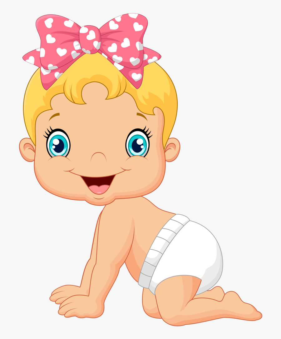 Crying Clipart 3 Year Old Baby - Crawling Baby Cartoon, Transparent Clipart