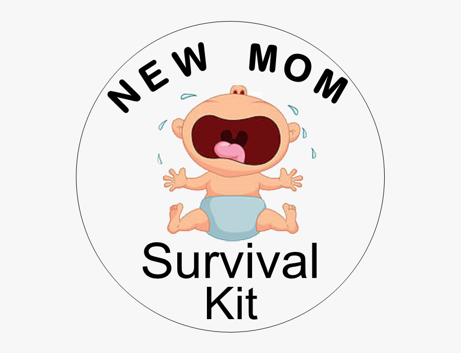 Mum Survival Kit Label, Transparent Clipart