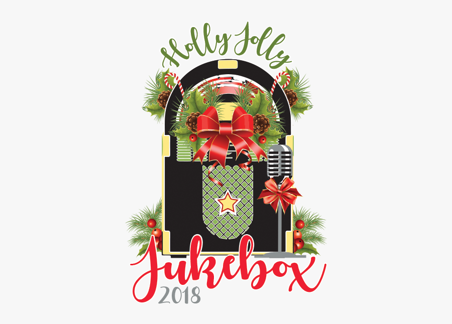 Holly Jolly Jukebox - Wreath, Transparent Clipart