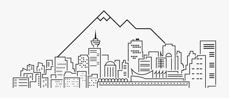 Vancouver Illustration - Vancouver Skyline Png, Transparent Clipart