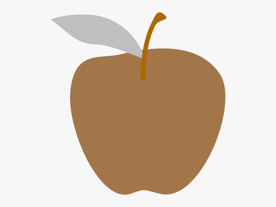 Brown Apple Svg Clip Arts - Brown Apple Clipart Png, Transparent Clipart