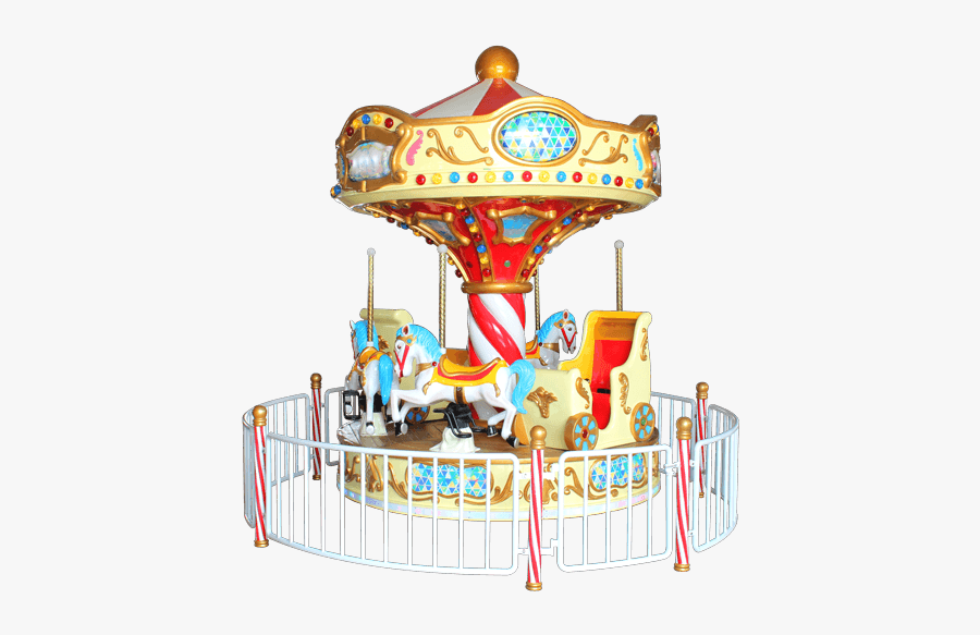 6 Player Carousel Indoor Outdoor Ride - Transparent Carousell, Transparent Clipart