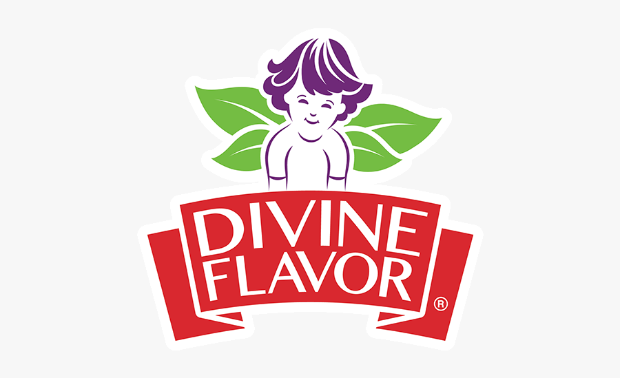 Divine Flavor Logo, Transparent Clipart