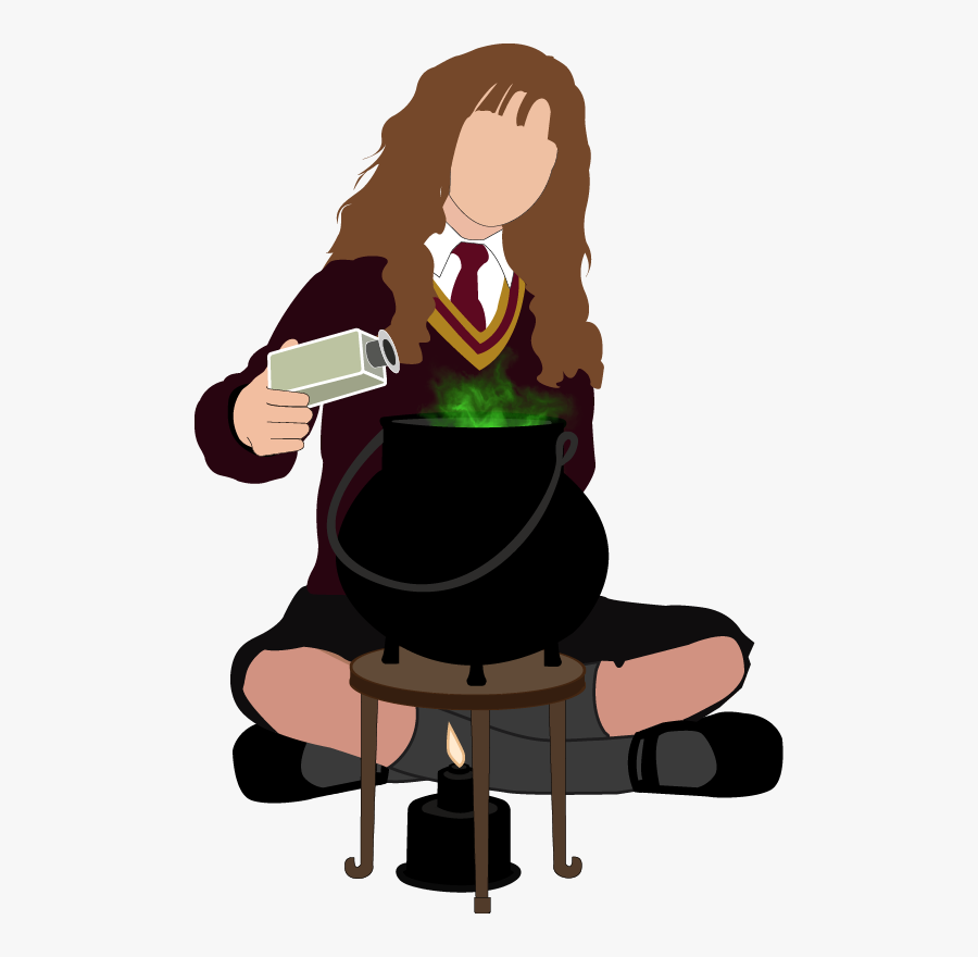 Transparent Potion Png - Hermione Brewing Polyjuice Potion, Transparent Clipart