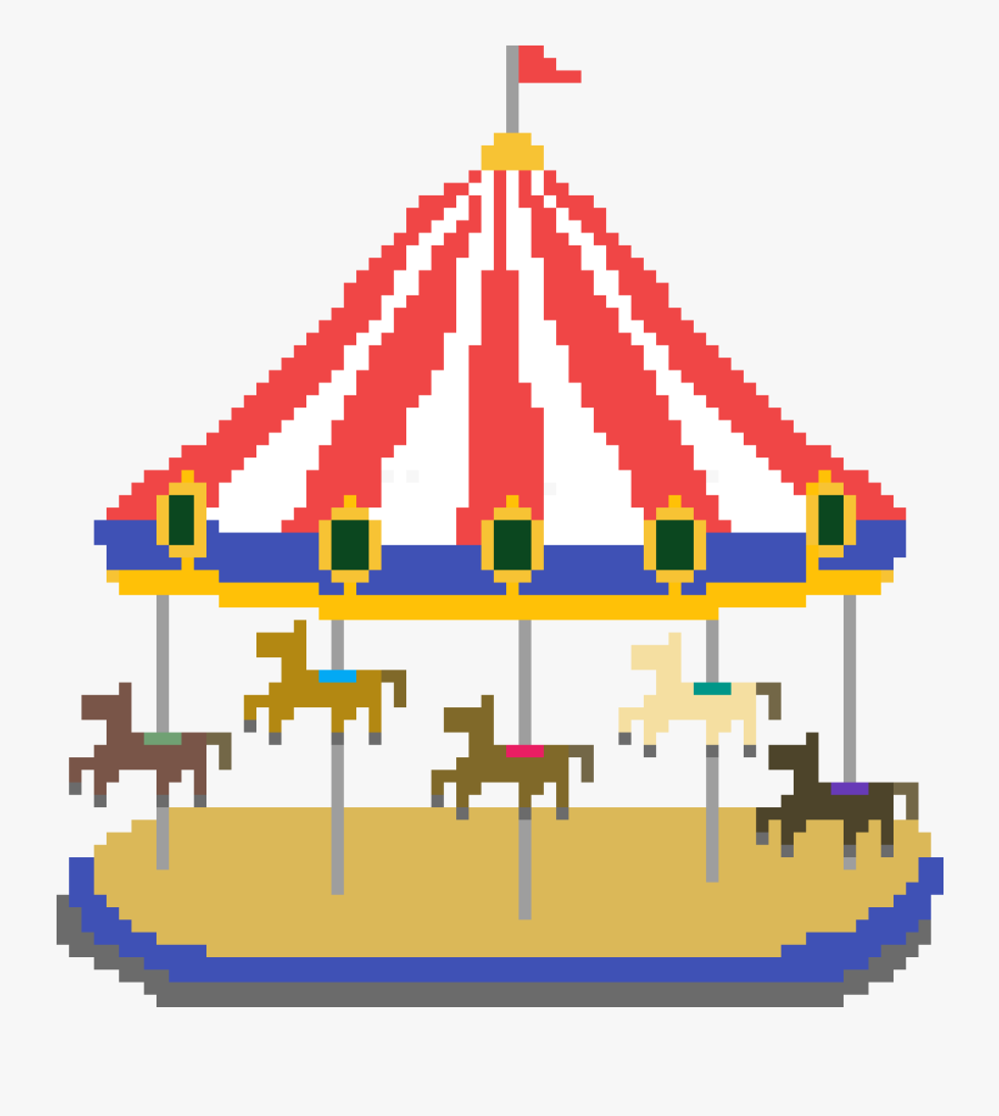 Child Carousel, Transparent Clipart