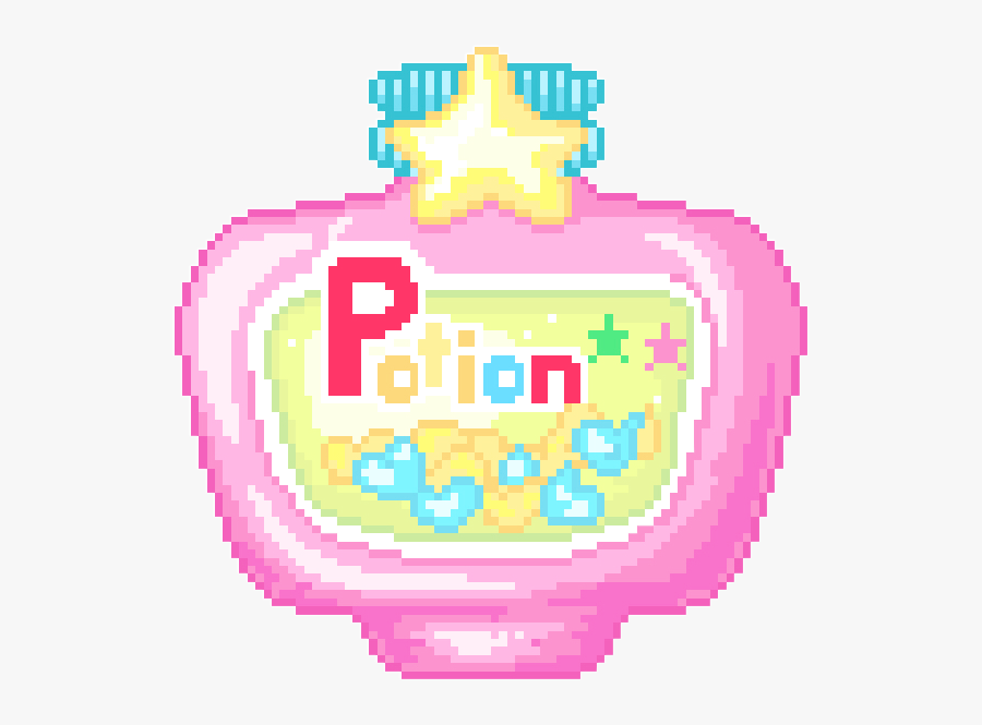 #potion #kawaii #pink #blue #yellow #star #freetoedit - Illustration, Transparent Clipart