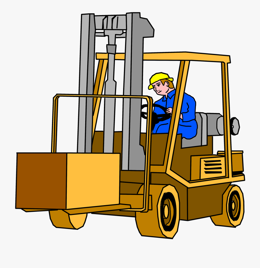 Forklift, Forklift Truck, Warehouse, Storage, Transport - Forklift Clip Art, Transparent Clipart