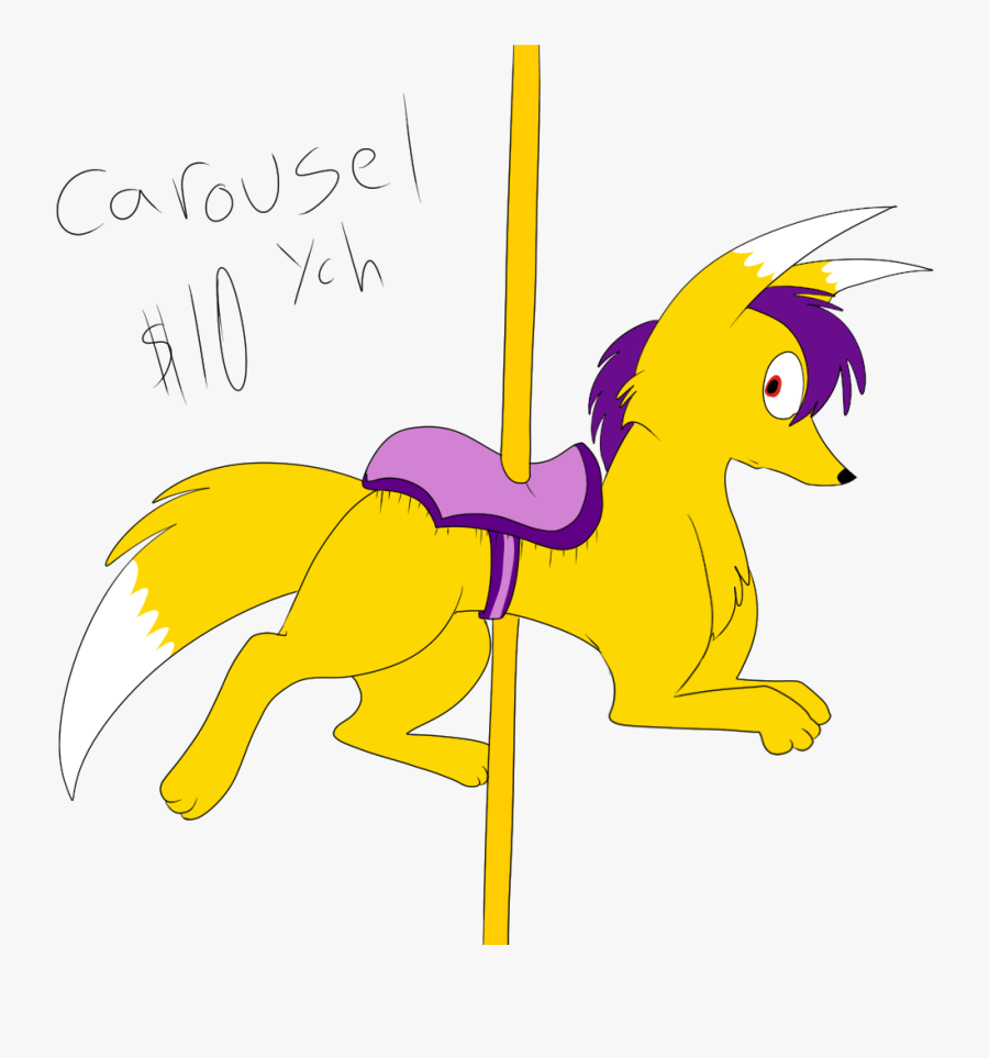 Carousel Horse Ych - Cartoon, Transparent Clipart