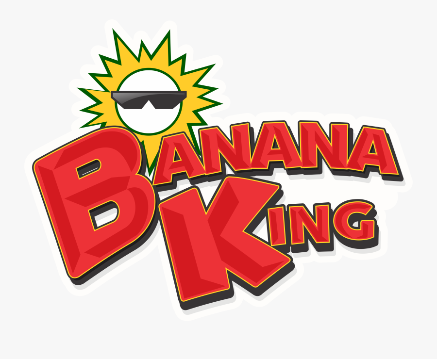 Banana King Logo, Transparent Clipart
