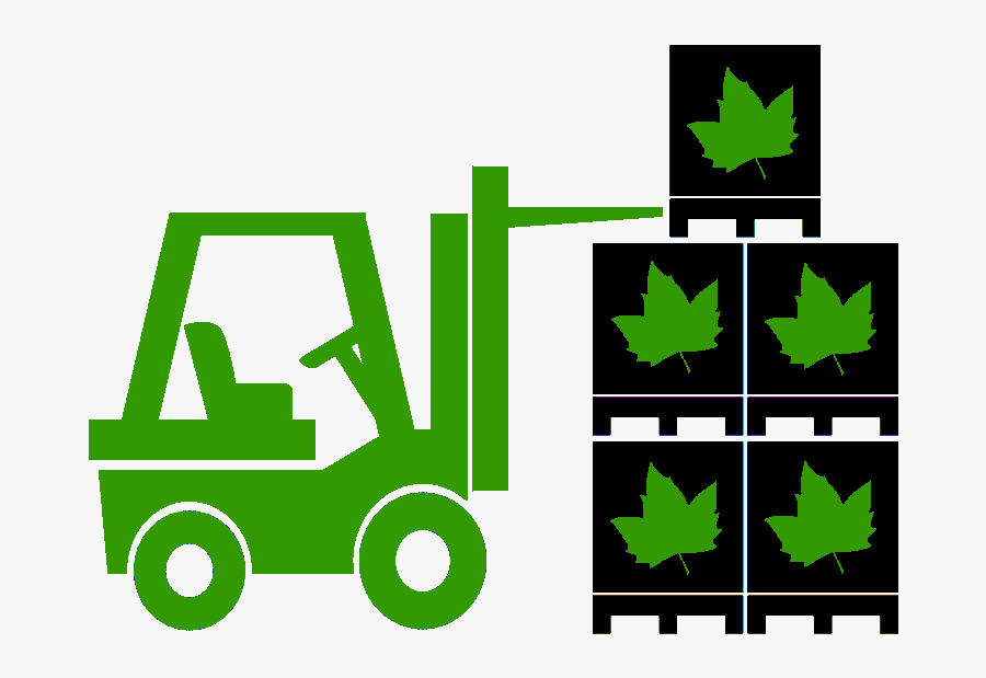 Forklift Black White, Transparent Clipart