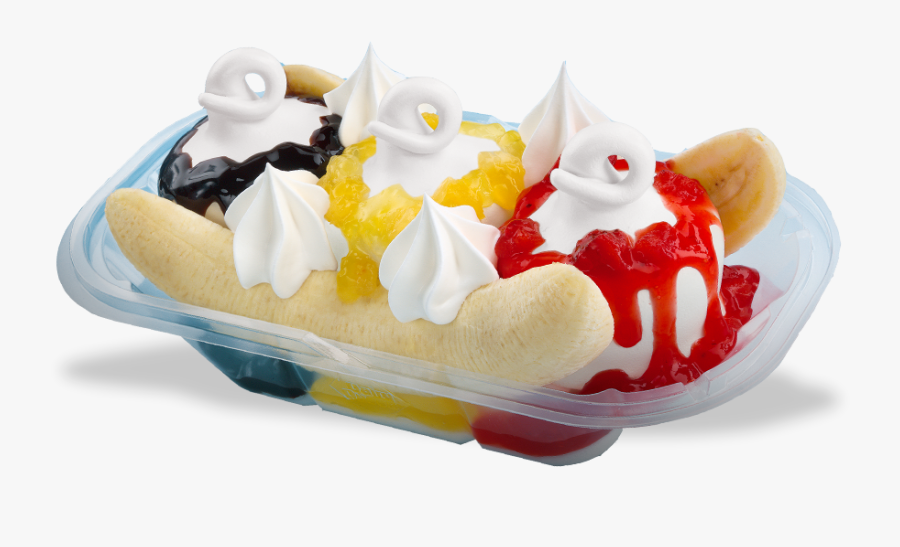 Banana Split From Dairy Queen, Transparent Clipart