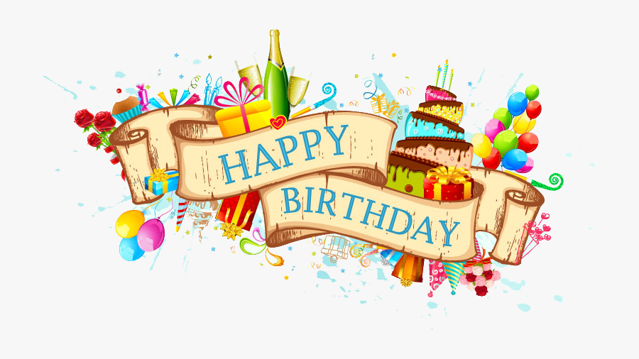 Birthday Cake Greeting Card Clip Art - Happy Birthday Background Hd Png, Transparent Clipart