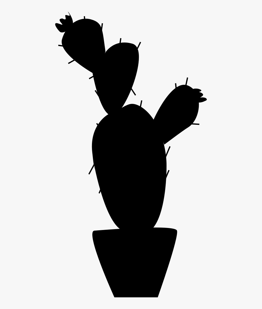 Cactus - Cactus Silhouette Png, Transparent Clipart