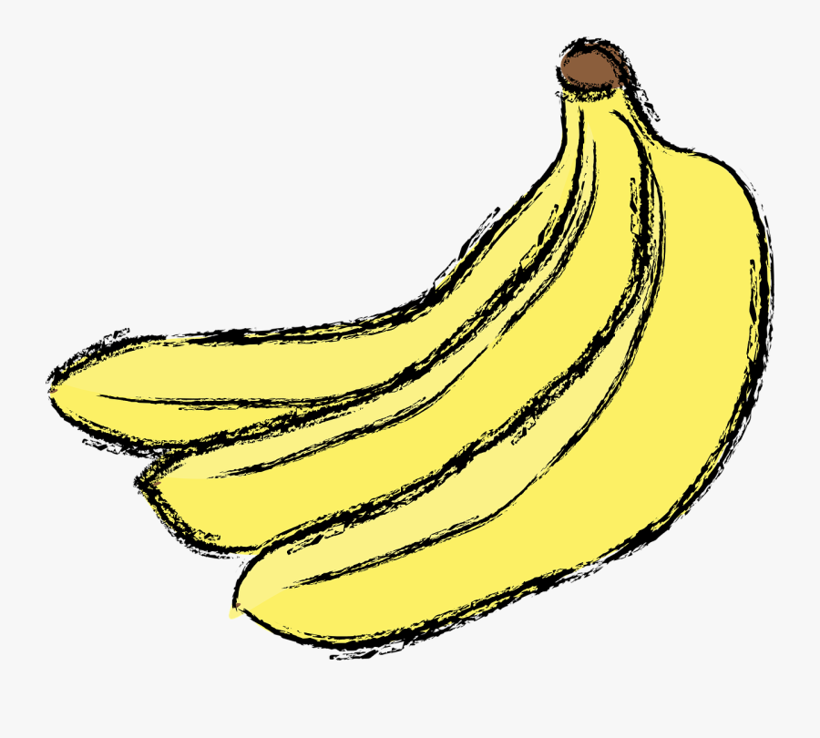 Banana Yellow Fruit Free Picture - Banana, Transparent Clipart