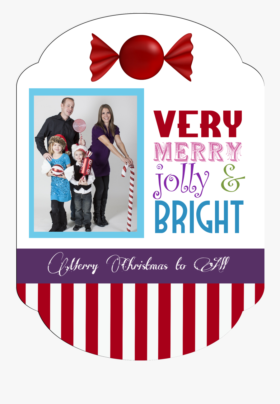 Bright Candy Holiday Greeting Card, Transparent Clipart
