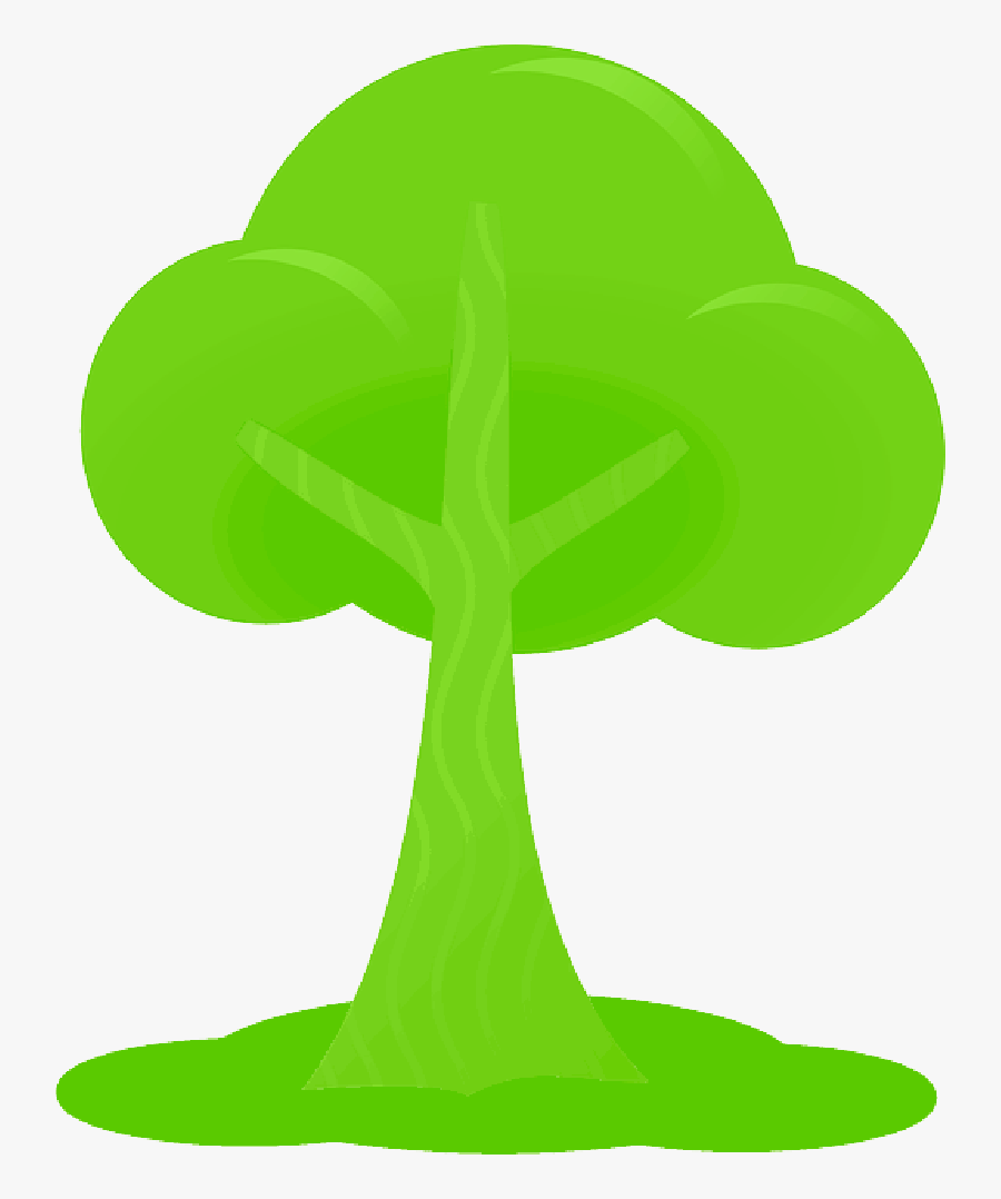 Simple Outline Drawing Tree Cartoon Free Peach Public, Transparent Clipart