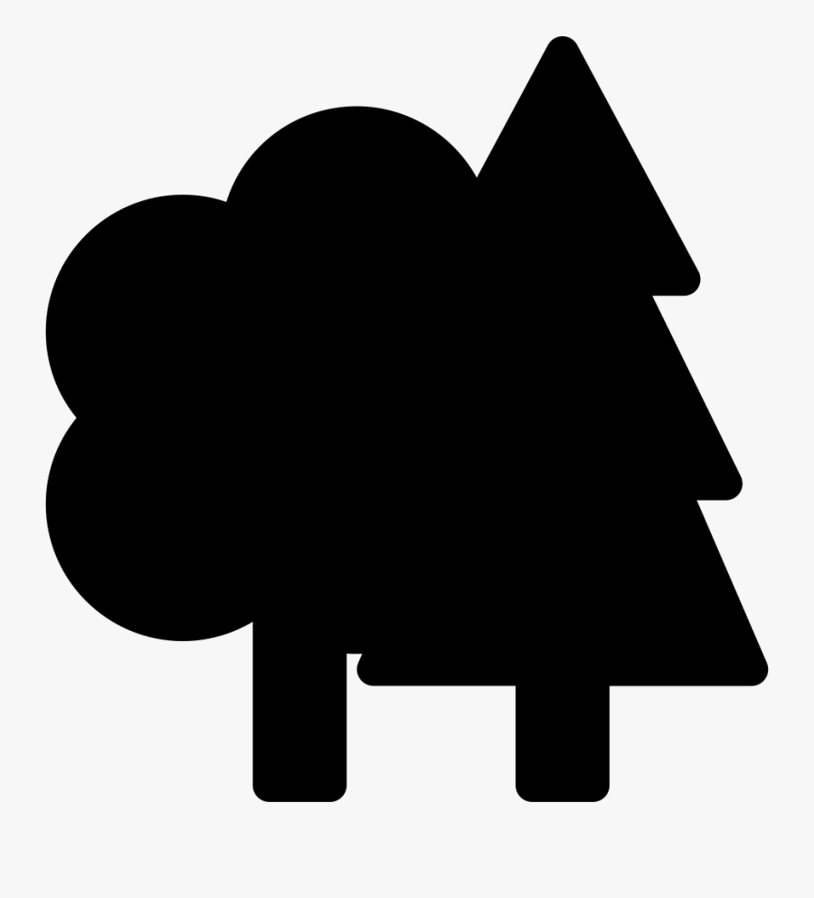 Trees Outline, Transparent Clipart