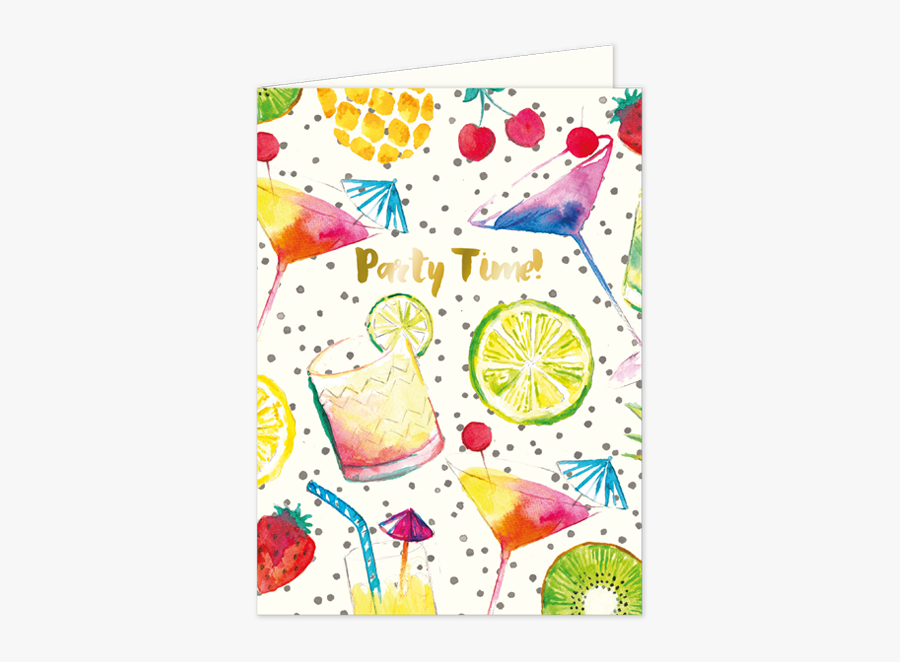 Totally Tropical Greeting Card Tro01"
 Title="totally - Birthday Cocktail Party, Transparent Clipart