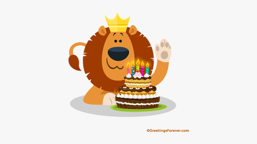 Lion Birthday Art Png, Transparent Clipart