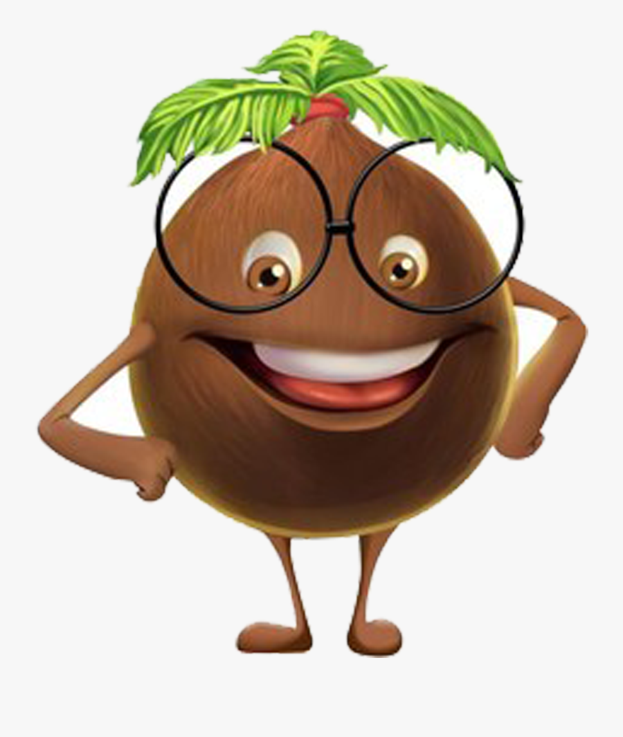 Coconut Milk Nata De Coco Coconut Oil - Cartoon Coconut Shake Png, Transparent Clipart