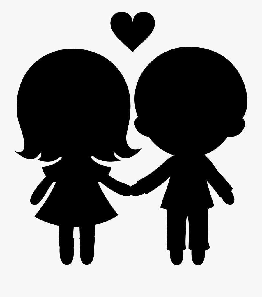 Human Behavior Clip Art Silhouette - Love, Transparent Clipart