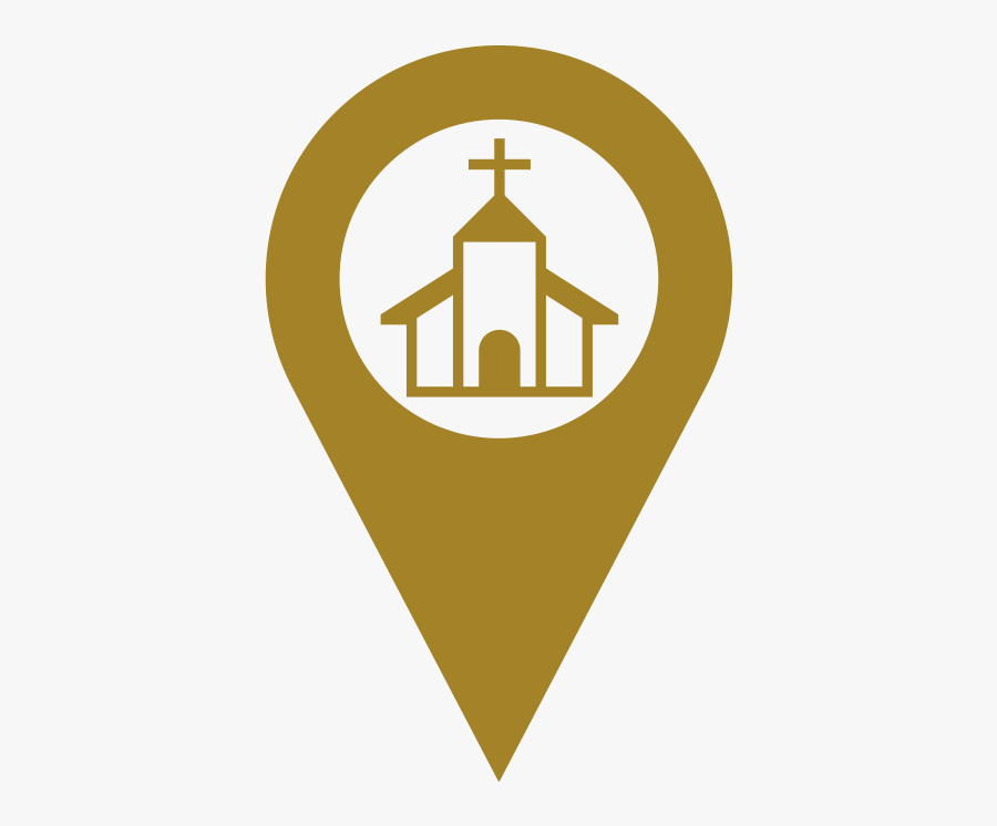 Church Icon Png Gold, Transparent Clipart