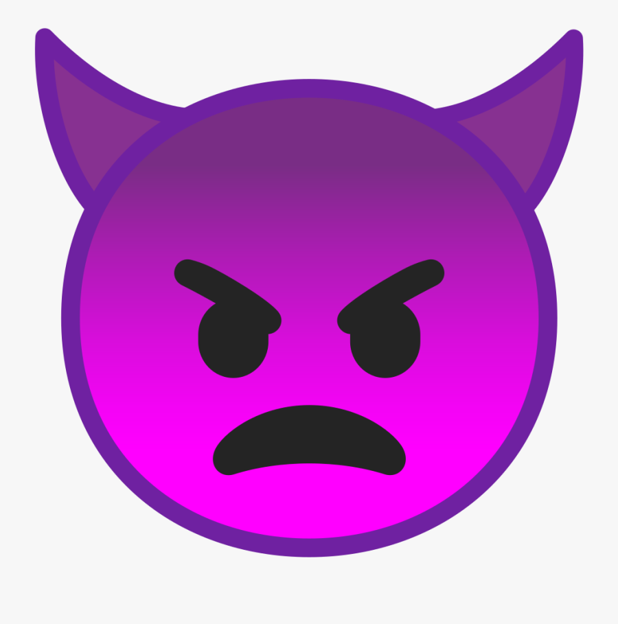 Angry Face With Horns Icon - 😈 😈 😈 Meaning, Transparent Clipart