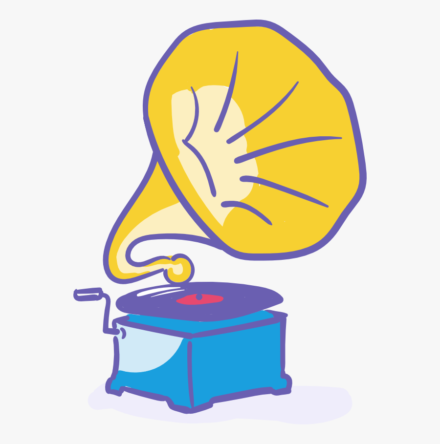 Phonograph Illustration, Transparent Clipart