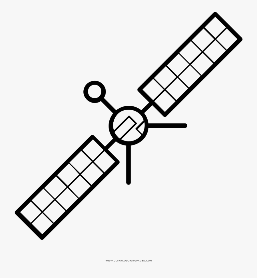 Satellite Coloring Page - Imagens De Satelite Para Colorir, Transparent Clipart