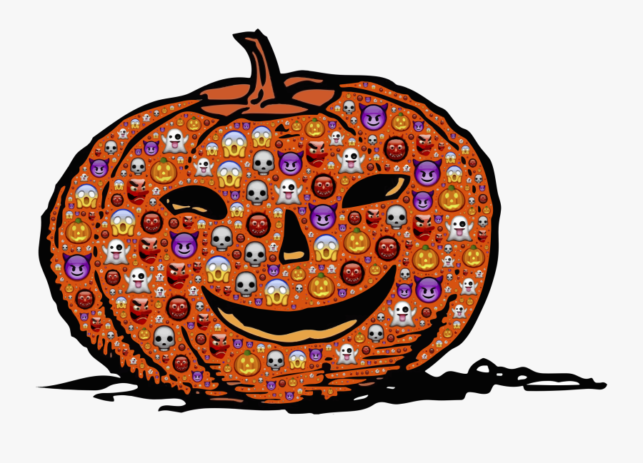 Colorful Halloween Pumpkin Clip Arts - Jack O '- Lantern Graphic, Transparent Clipart