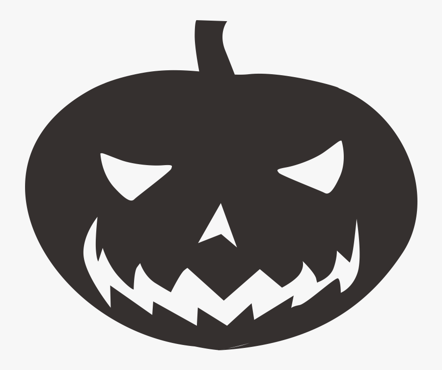 Clip Art Pumpkin Silhouette - Halloween White Pumpkin Png, Transparent Clipart