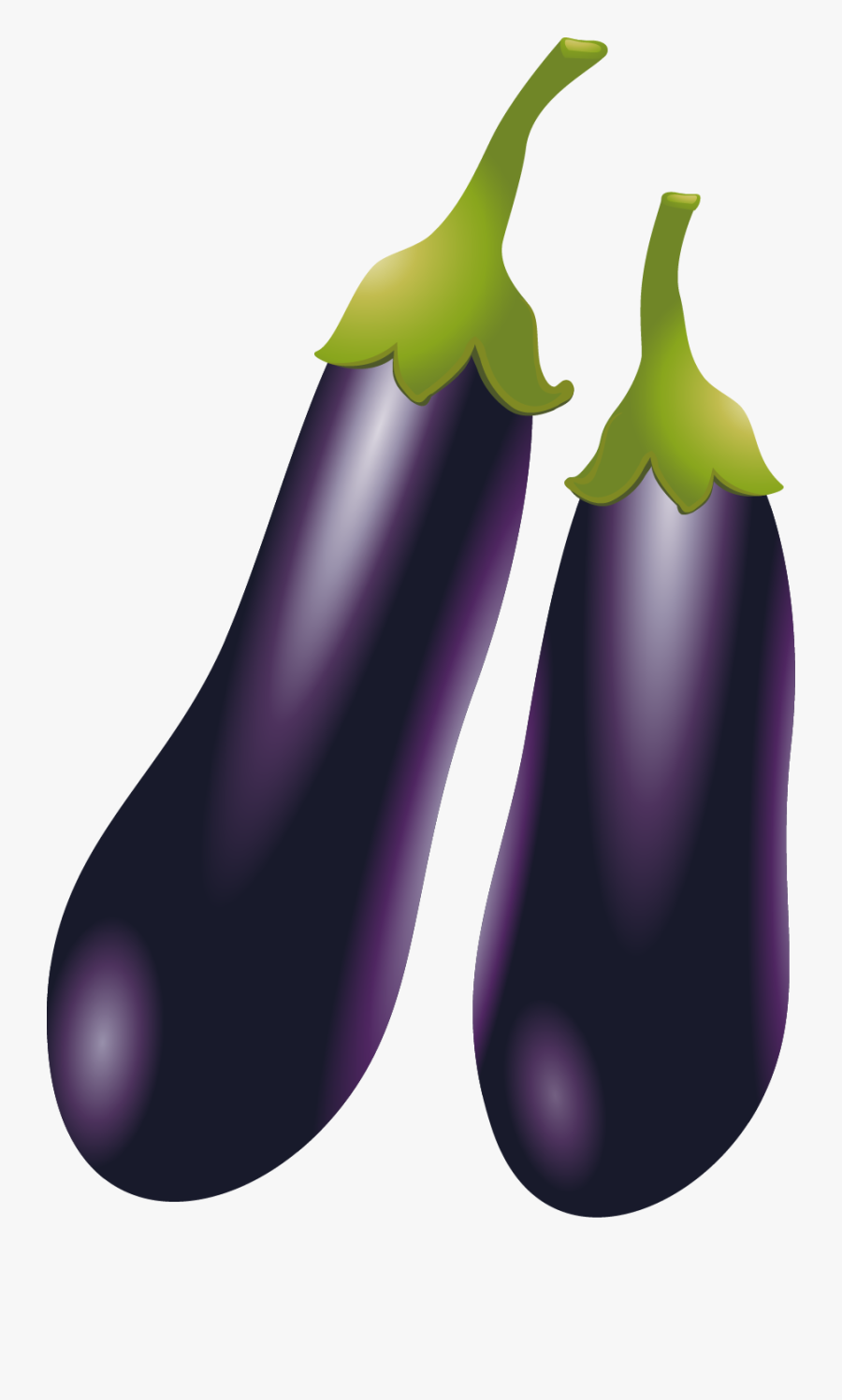 Terong Vector, Transparent Clipart