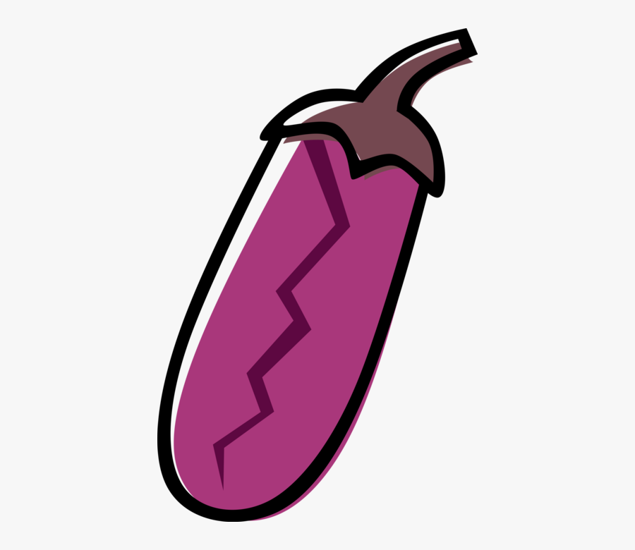 Vector Illustration Of Eggplant Aubergine Nightshade, Transparent Clipart