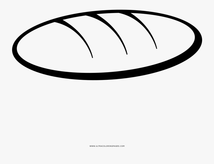Baguette Coloring Page - Line Art, Transparent Clipart